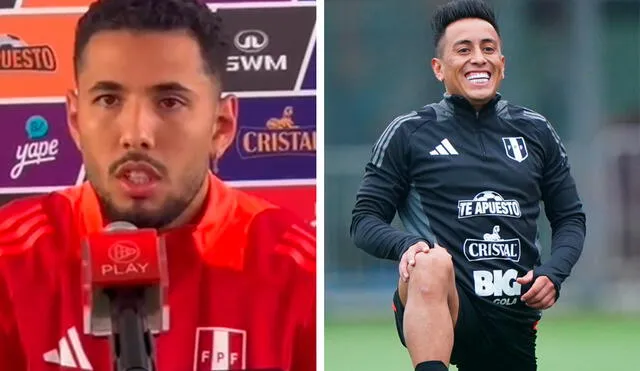 Sergio Peña manifestó que Christian Cueva está que se pone al 100% para llegar a la Copa América. Foto: composición LR/captura de 'Toca y pasa'/La Bicolor