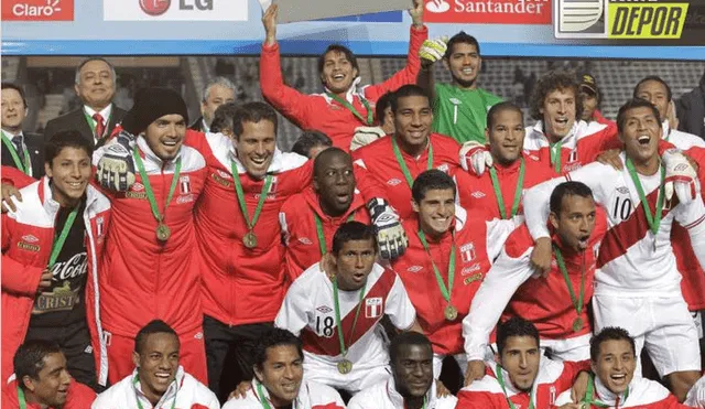 La selección peruana quedó en el tercer lugar en la Copa América 2011. Foto: Depor