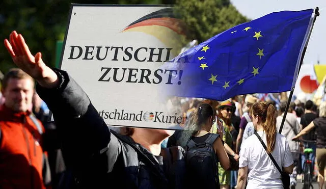 La extrema derecha en Europa gana apoyo con identidad nacional, postura antinmigración y críticas a la globalización. Foto: composición LR/AFP