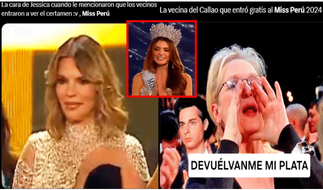 El certamen Miss Perú 2024 fue motivo para generar una ola de memes. Foto: composición LR/ X