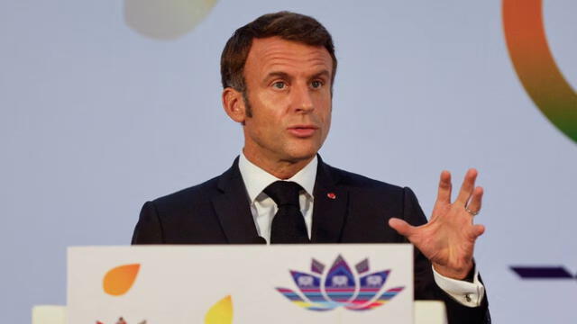 Macron instó a los ciudadanos franceses a evaluar cuidadosamente las consecuencias de sus decisiones electorales futuras. Foto: Foto: Reuters / Amit Dave