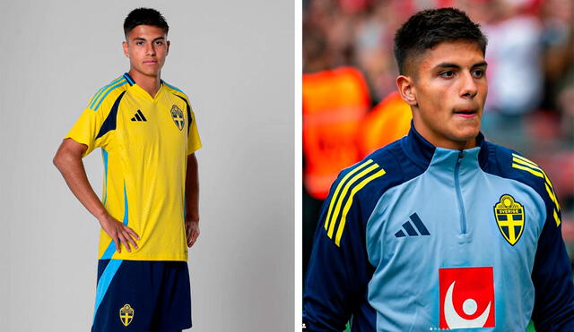 Matteo Pérez fue convocado por Suecia para enfrentar a Dinamarca y Serbia. Foto: composición LR/Matteo Pérez/Instagram