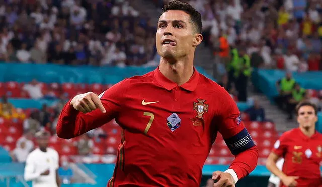 Cristiano Ronaldo jugará su sexta Eurocopa tras participar en las ediciones de 2004, 2008, 2012, 2016 y 2020. Foto: AFP