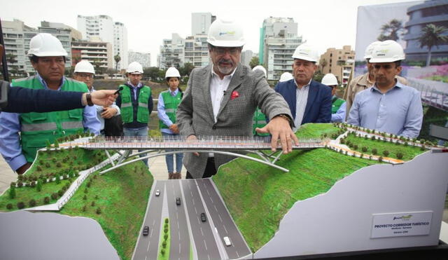 La construcción del puente tubular Miraflores-Barranco estaría próximo a terminar. Foto: Municipalidad de Miraflores