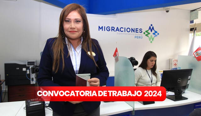 La convocatoria de trabajo de Migraciones estará habilitada únicamente el 24 de junio. Foto: composición LR/Andina