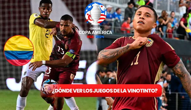 La selección venezolana debutará ante Ecuador este sábado 22 de junio por la Copa América USA 2024. Foto: composición LR / AFP