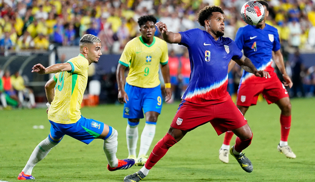 Estados Unidos jugará su segundo amistoso de la fecha de cara frente a Brasil, previo al inicio de la Copa América. Foto: AFP