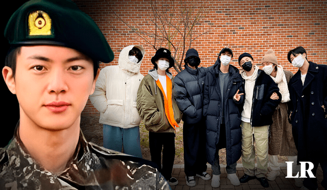 Jin es el primer miembro de BTS en completar su servicio militar. Foto: composición LR/BIGHIT/X