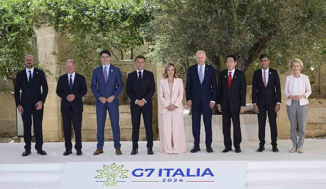 Los líderes de los países del G7 se reúnen esta semana en el sur de Italia en un contexto de agitación política y mundial. Foto: AFP