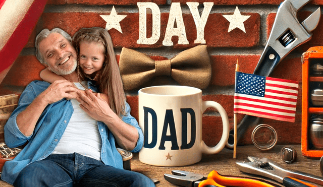 El Día del Padre en Estados Unidos se celebra cada tercer domingo de junio. Foto: composición LR/Freepik/Copilot