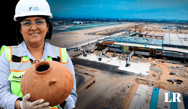 Se han encontrado un total de 50 hallazgos relacionados con el Perú preincaico en el lugar donde se construye el nuevo aeropuerto Jorge Chávez. Foto: composición LR de Jazmín Ceras/Andina