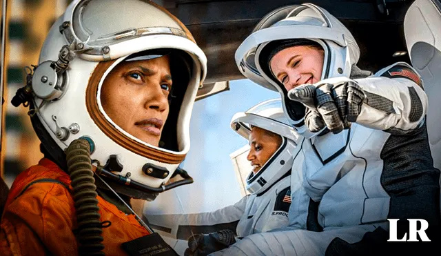 Sian Proctor (izq.) y Hayley Arceneaux (der.), las 2 astronautas mujeres que cumplieron la misión de Inspiration4. Foto: composiciónLR/Gerson Cardoso/Inspiration4/The University Arizona