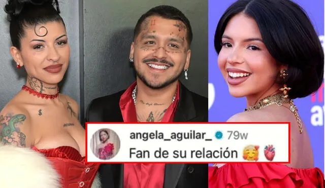 Christian Nodal y Ángela Aguilar confirmaron su relación. Foto: composición LR/ People en Español