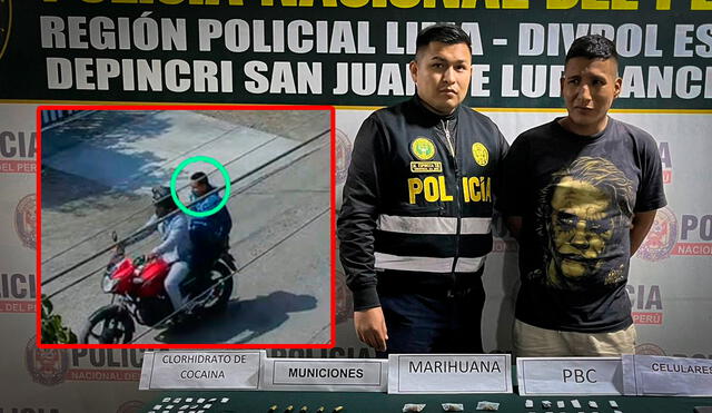 Cámaras de seguridad captaron al delincuente cuando huía después de asesinar al adulto mayor. Foto: composición LR/Fiorella Alvarado