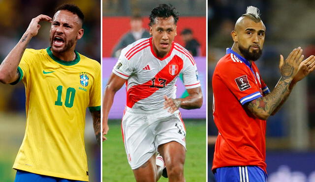 Neymar, Renato Tapia y Arturo Vidal son solo algunos de las estrellas de Conmebol que no jugarán la Copa América 2024. Foto: composición de LR/Luis Jiménez/AFP