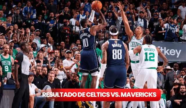 Los Dallas Mavericks y los Boston Celtics jugaron en el American Airlines Center. Foto: AFP