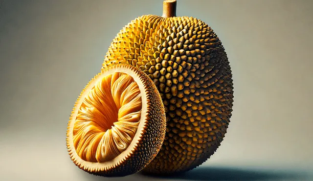 Esta fruta, la más grande del mundo, puede pesar hasta 25 kilogramos y medir más de 60 centímetros de largo. Foto: IA/LR.