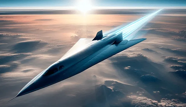 Los aviones hipersónicos vuelan a velocidades superiores a Mach 5. Foto: Copilot/IA
