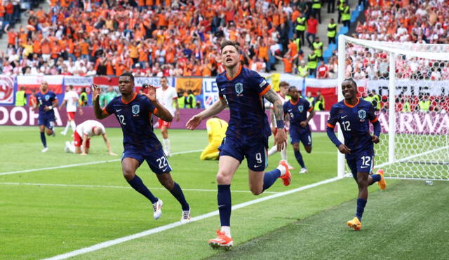 Países Bajos debutó en la Eurocopa 2024 con una victoria ante Polonia. Foto: AFP