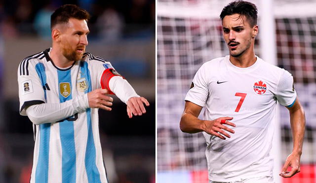 Lionel Messi y Stéphen Eustaquio son dos de las figuras que se medirán en este Argentina vs. Canadá. Foto: composición de LR/AFP