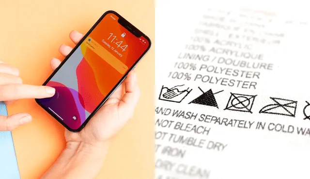 La cámara de tu iPhone te ayudará a entender los símbolos de lavado de la ropa. Foto: Univion