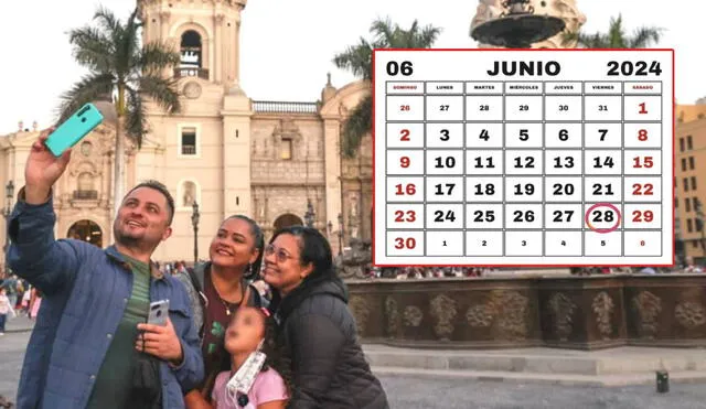 Junio es un mes con dos feriados, el último de ellos es este 29 de junio. Foto: composición LR/Andina