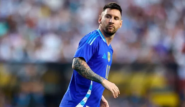 Lionel Messi será titular en el primer partido de la selección argentina por la Copa América 2024. Foto: AFP