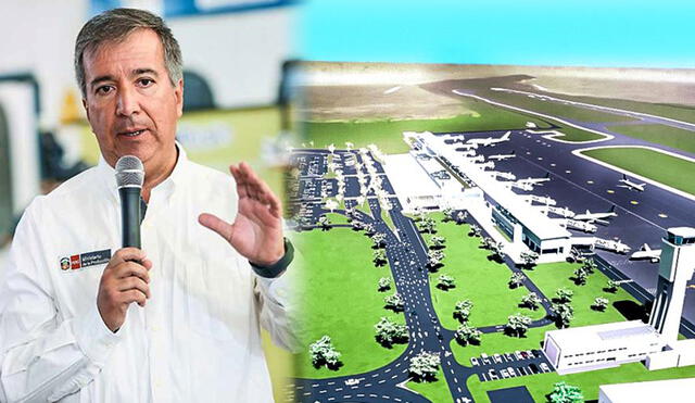 Ministro Raúl Pérez Reyes confía que terminal aéreo de Cusco esté concluido en el 2026. Foto: composición LR/Claudia Beltrán/El Peruano