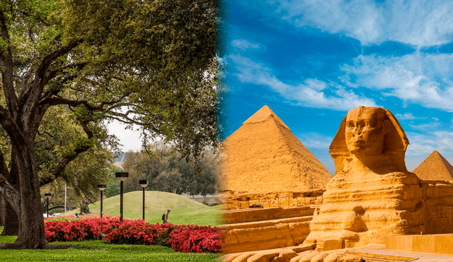 Un análisis de unas colinas en el campus de la Universidad de Luisiana reveló estructuras más antiguas que las pirámides de Egipto. Composición: LR