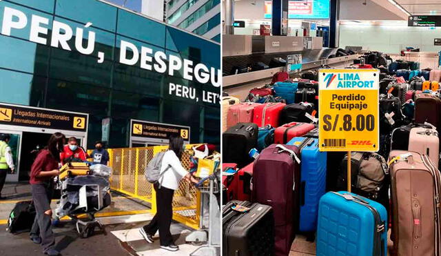 LAP  desmiente anuncios de venta de maletas olvidadas en el Aeropuerto Internacional Jorge Chávez, calificándolos como estafa. Foto: composición LR/Andina