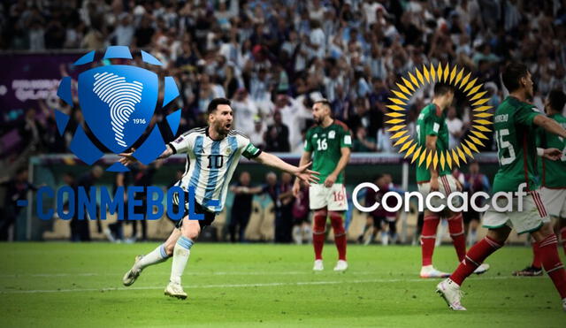 ¿Por qué América es el único continente con dos confederaciones de fútbol: Conmebol y Concacaf? Foto: Composición LR Conmebol / Concacaf / Tv Azteca