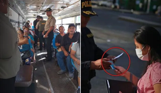 Si la Policía sube al transporte público, ¿estoy obligado a dar mi DNI sin una orden judicial? Foto: Composición LR Infobae / Perú 21