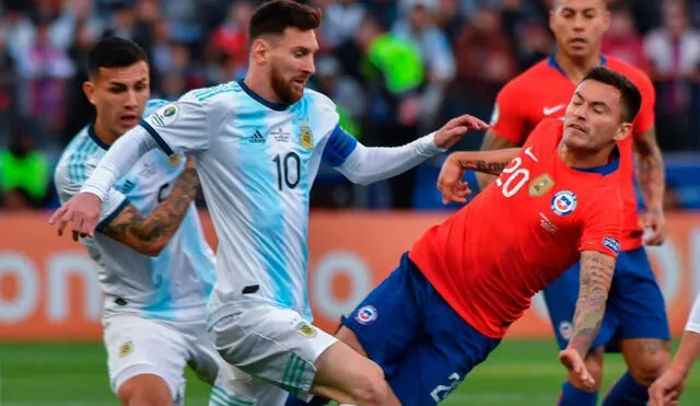 Argentina y Chile se enfrentaron en las finales de las ediciones 2015 y 2016. Foto: AFP