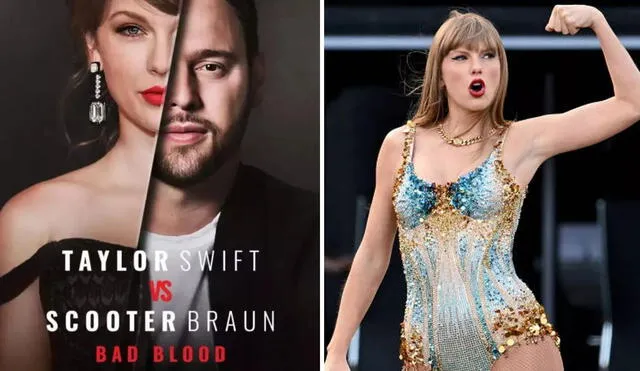 'Taylor Swift vs Scooter Braun: Bad Blood': el documental que narra la disputa de los artistas. Foto: composición LR/ Max / The Hollywood Reporter