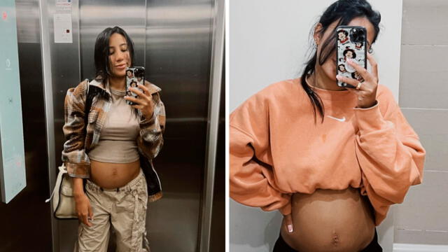 Samahara Lobatón tiene aproximadamente cinco meses de embarazo. Foto: Composición Instagram/Samahara Lobatón