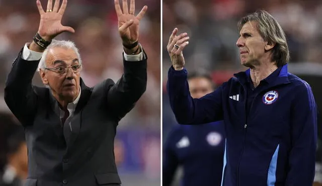 Jorge Fossati y Ricardo Gareca se enfrentaron por primera vez en Copa América. Foto: AFP