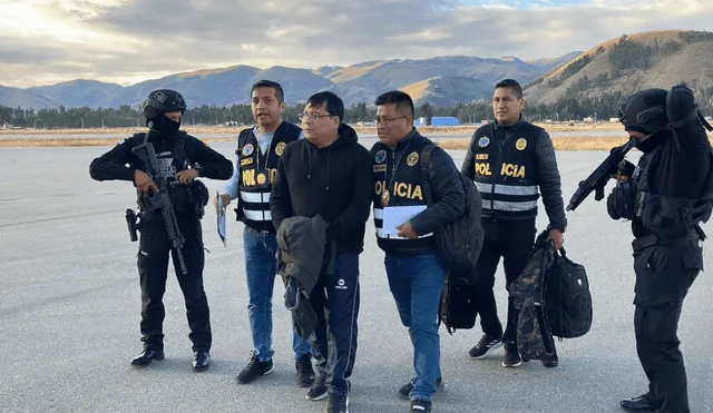 Bendezú fue capturado el 15 de junio en Huancayo. Foto: Dircocor PNP.