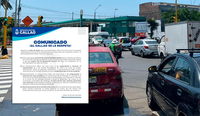 La Municipalidad Provincial del Callao señala que el cierre de las vías continúa, lo que genera caos vehicular. Foto: composición LR/Andrea Jara/LR