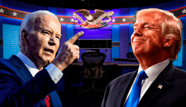 Donald Trump y Joe Biden se verán las caras en un debate presidencial por primera vez desde hace 4 años. Foto: Composición LR | RTVE | La Sexta | AP