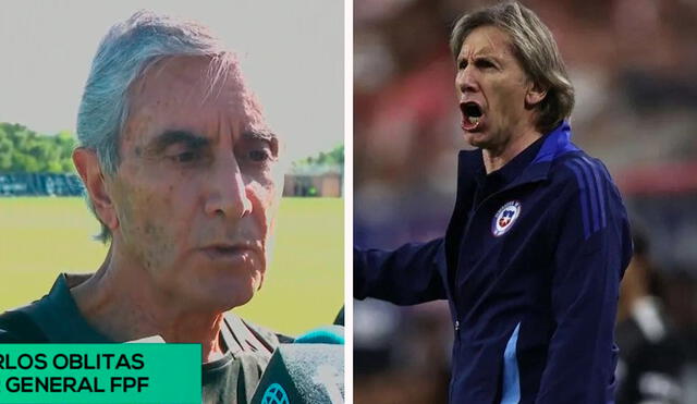 Juan Carlos Oblitas señaló que sí pudo verse con parte del comando técnico de Ricardo Gareca. Foto: composición LR/captura de Movistar Deportes/AFP