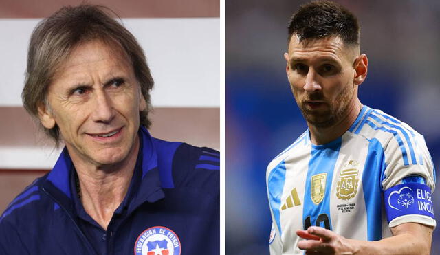 Ricardo Gareca enfrentará a la selección argentina por la segunda fecha de la Copa América 2024. Foto: AFP