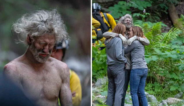 Lukas McClish, de 34 años, sobrevivió 10 días perdido en las montañas del Parque Estatal Big Basin Redwoods, en California. Foto: composición LR/SLV-Steve