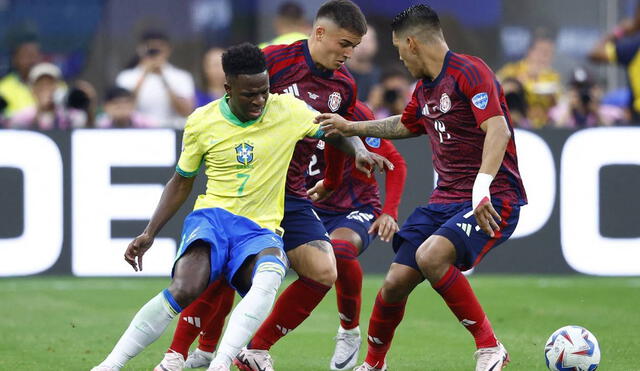 Brasil vs. Costa Rica juegan desde las 8.00 p. m. Foto: AFP