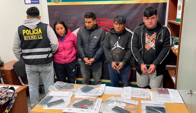 La Alianza del Valle venía dedicándose a extorsionar a propietarios de establecimientos comerciales. Foto: PNP