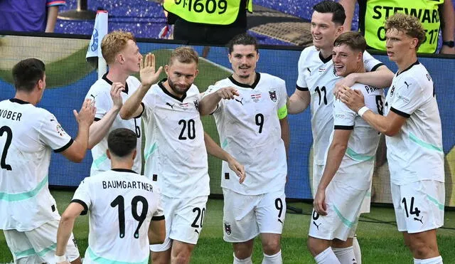 Austria inició su camino en la Eurocopa 2024 con una derrota contra Francia por 1 a 0. Foto: AFP