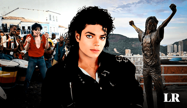 Michael Jackson visitó el barrio Pelourinho y la favela Santa Marta para grabar una parte de "They Don’t Care About Us". Foto: composición de Gerson Cardoso/La República/CDN/Guia Negro