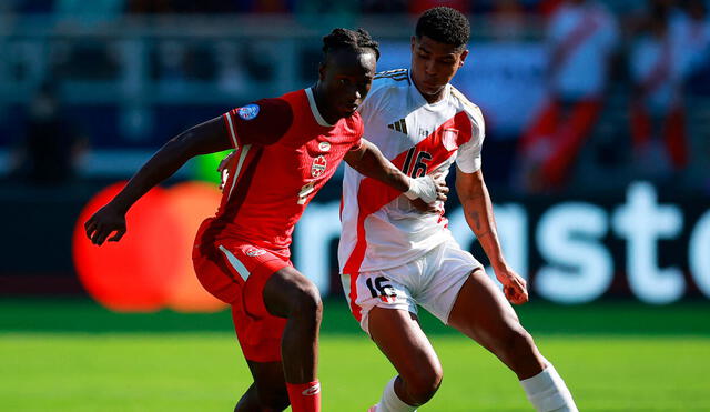 Perú y Canadá jugaron  su primer partido oficial entre sí en esta Copa América 2024. Foto: AFP