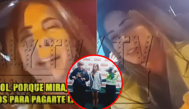 Fiorella Cayo fue detenida tras conducir ebria en Miraflores. Foto: Composición LR/Captura ATV