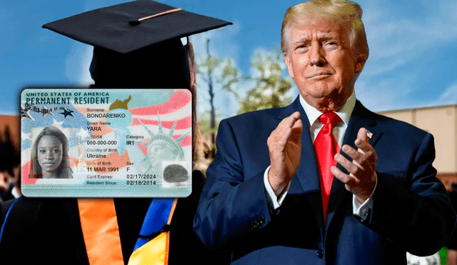 El exmandatario republicano declaró que de llegar a la presidencia de Estados Unidos, otorgará Green Card a los estudiantes extranjeros que se gradúen de universidades estadounidenses. Foto: composición LR/Bounderless/Newsweek