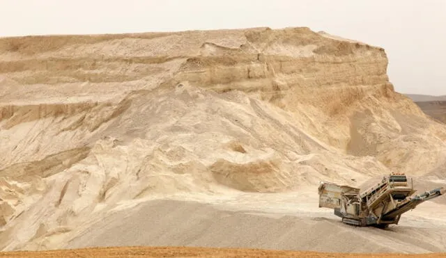 Roca fosfórica. El área de concesión minera de Fospac es 6.891 hectáreas. Foto: difusión